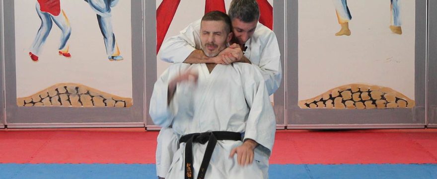 ushiro adaka jime karate lionel froidure video